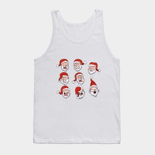 Santa Claus Faces Tank Top